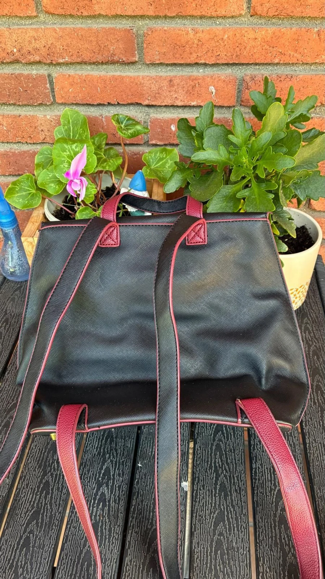Black and pink bag/backpack – photo 3